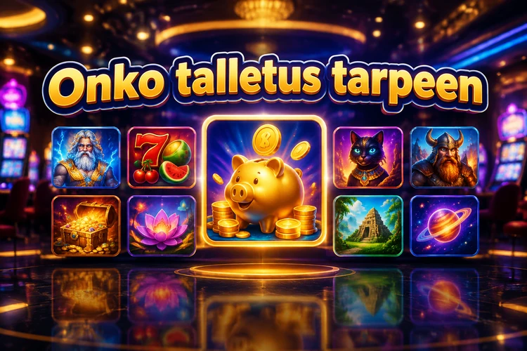 Onko talletus tarpeen