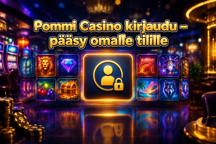 Pommi Casino kirjaudu - pääsy omalle tilille