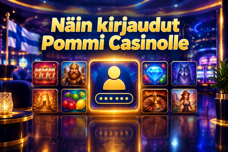 Näin kirjaudut Pommi Casinolle