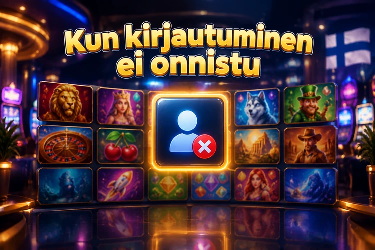 Kun kirjautuminen ei onnistu