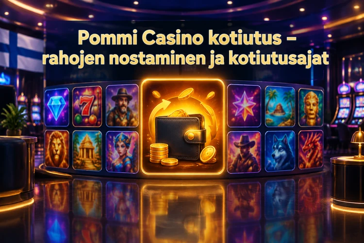 Pommi Casino kotiutus - rahojen nostaminen ja kotiutusajat